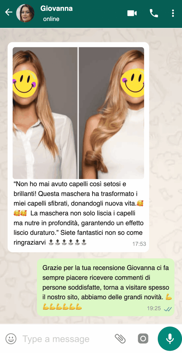 maschera capelli secchi e crespi