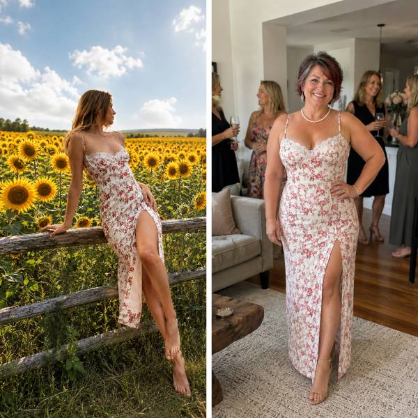 abito estivo floreale donna
